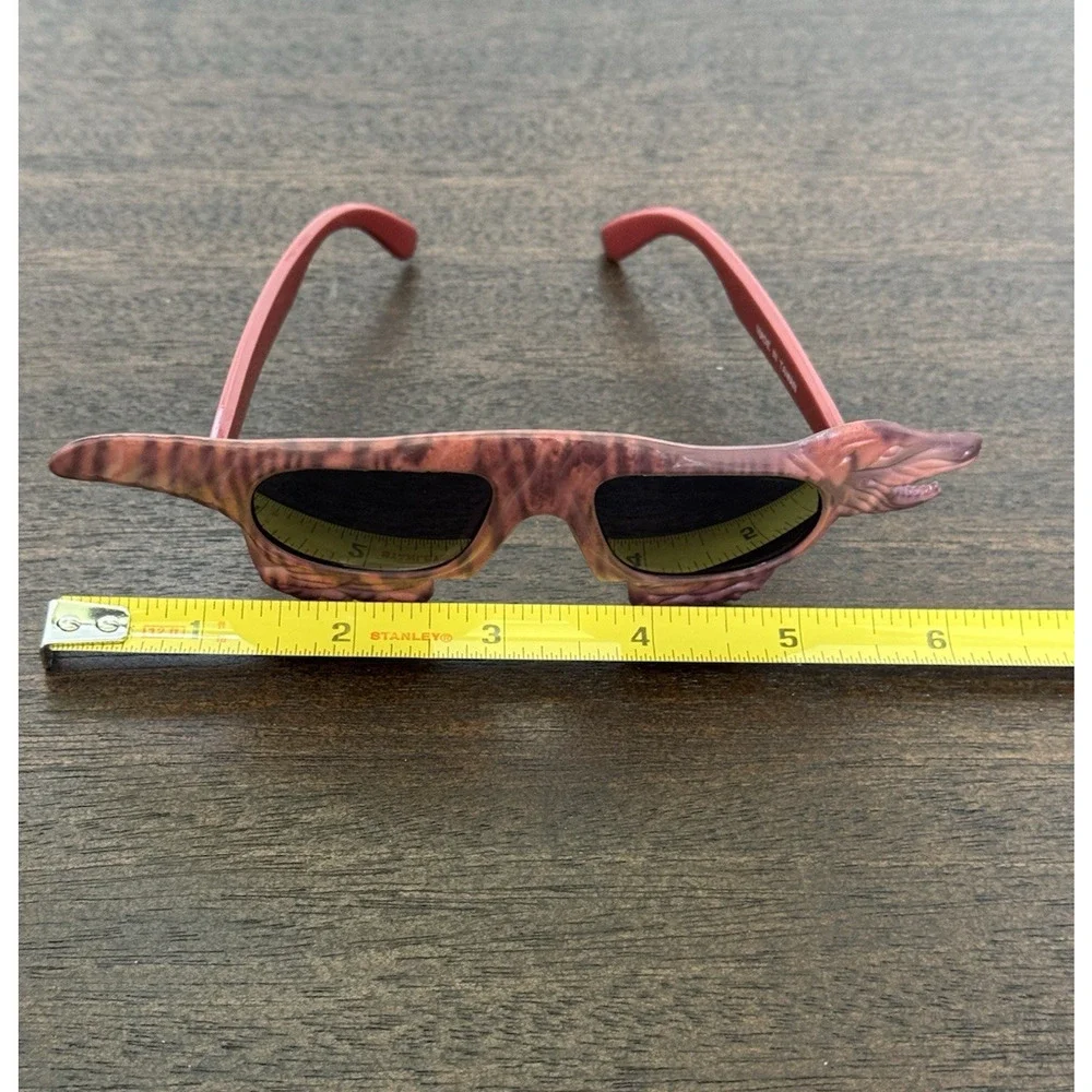 Vintage Dinosaur Kids Sunglasses Made in Taiwan Dino Glasses Toddler Shades